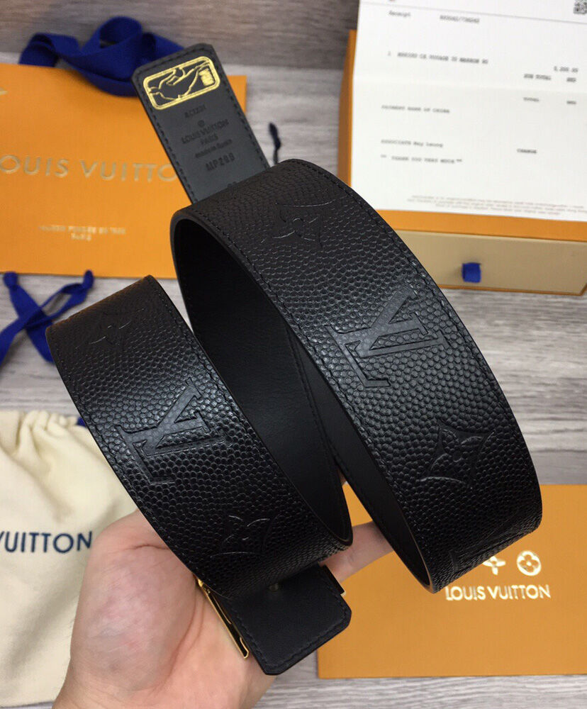 Louis Vuitton Belt Lvxnba LV Initiales 40mm Reversible Belt Black