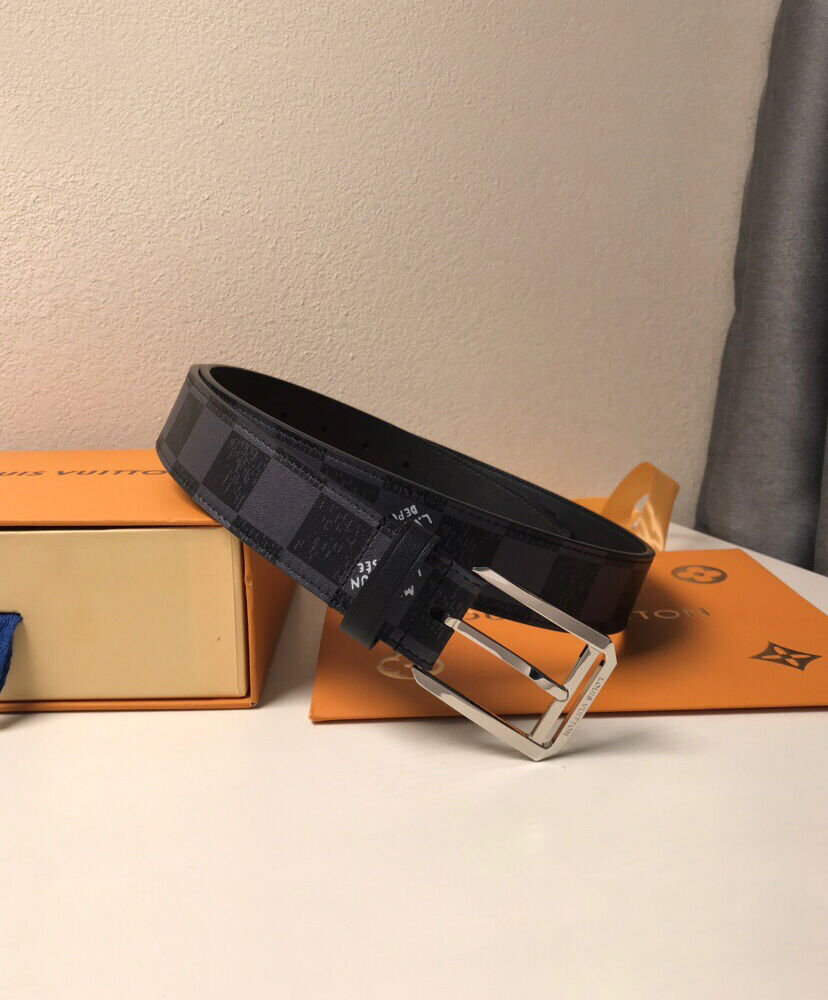 Louis Vuitton Belt Architect 35mm Belt Black