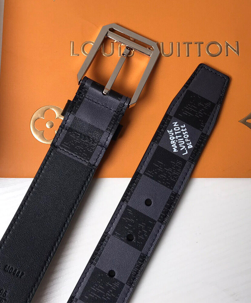 Louis Vuitton Belt Architect 35mm Belt Black