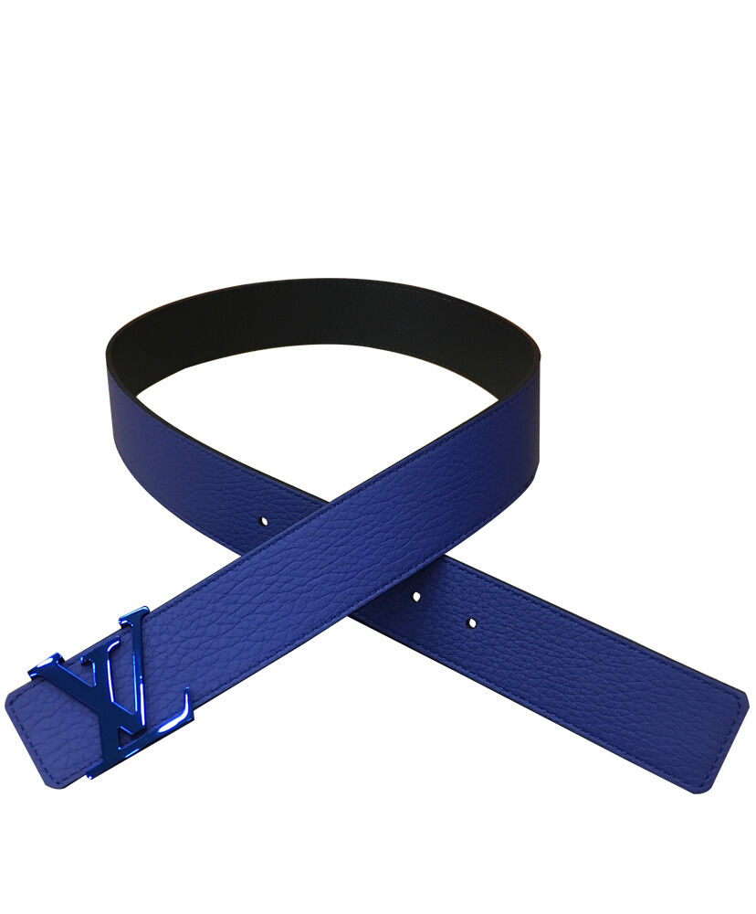 Louis Vuitton Belt LV Initiales Reversible Blue