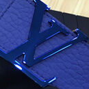 Louis Vuitton Belt LV Initiales Reversible Blue