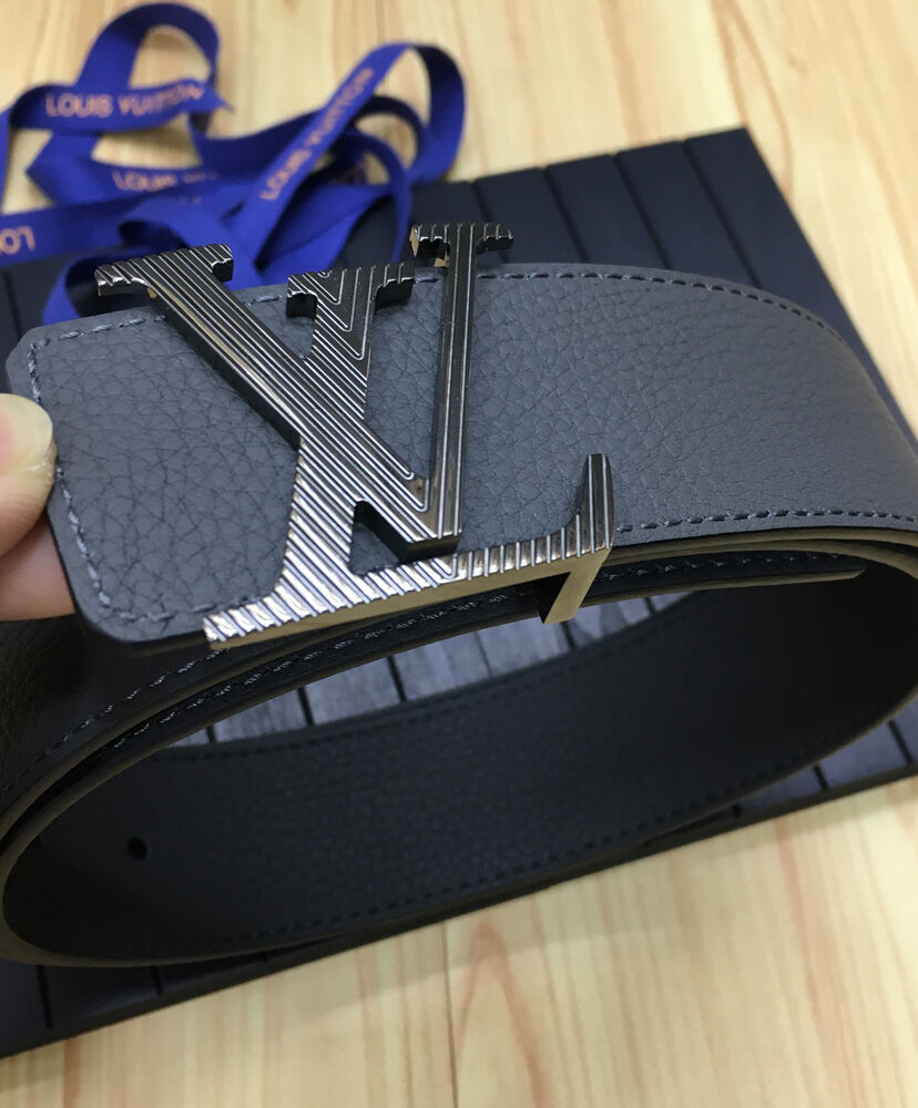 Louis Vuitton Belt LV Initiales Reversible Dark Gray