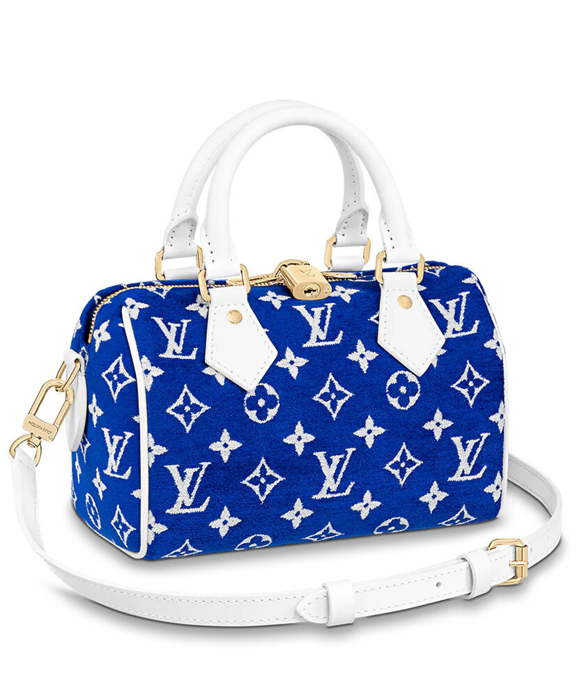 Louis Vuitton Speedy Bandouliere 20 M20751 Blue