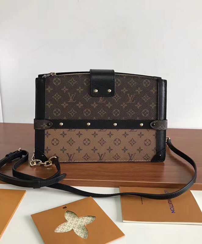 Louis Vuitton Trunk Clutch M43596 Brown