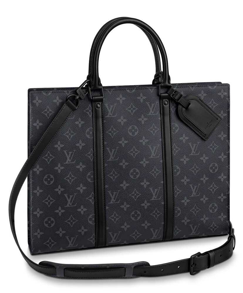 Louis Vuitton Sac Plat Horizontal Zippe M45265 Black - Click Image to Close