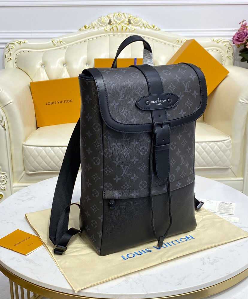 Louis Vuitton Saumur Backpack M45913 Black