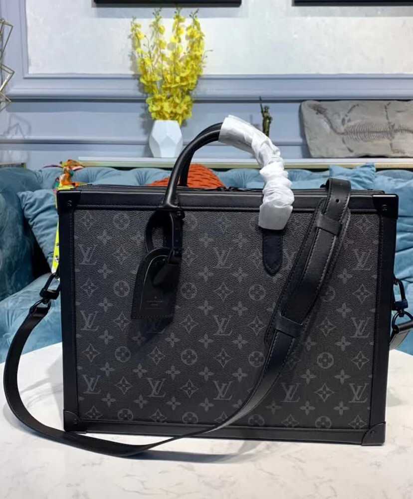 Louis Vuitton Soft Trunk Briefcase M44952 Black