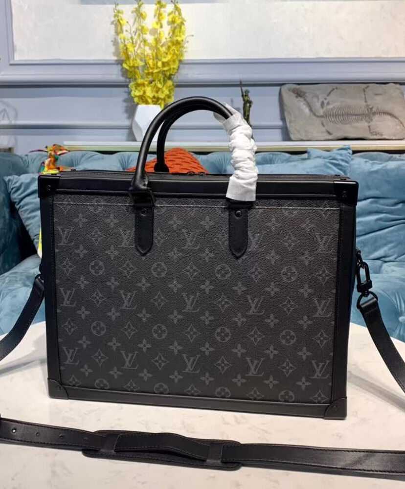 Louis Vuitton Soft Trunk Briefcase M44952 Black