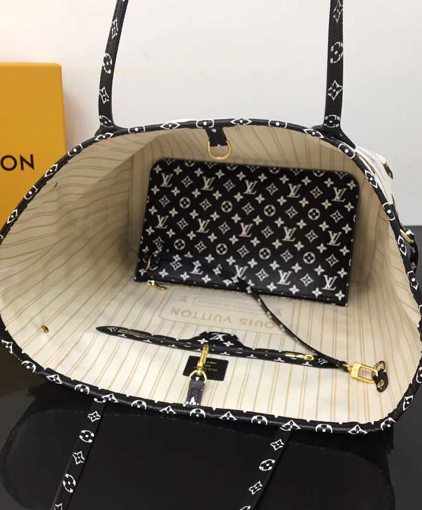 Louis Vuitton Neverfull MM M44676 M44716 Cream