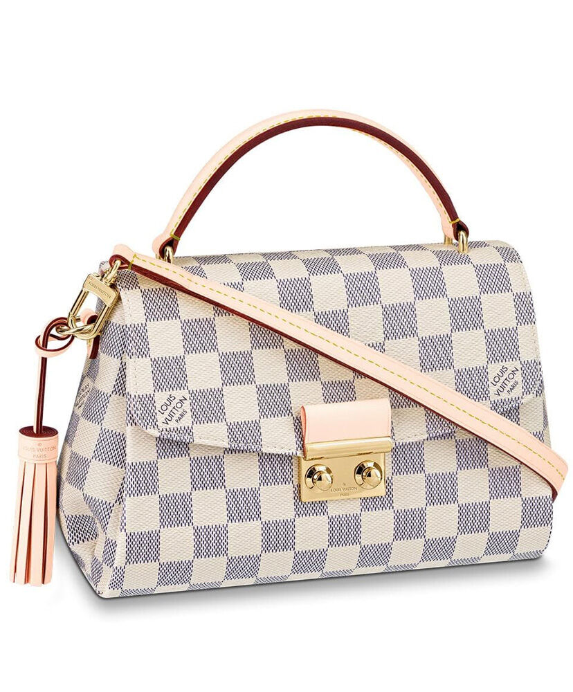 Louis Vuitton Croisette Damier Azur Canvas Bag White M41581