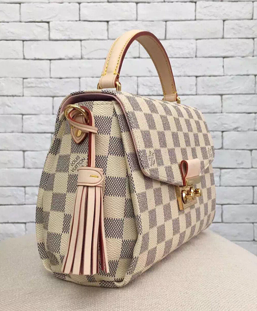 Louis Vuitton Croisette Damier Azur Canvas Bag White M41581