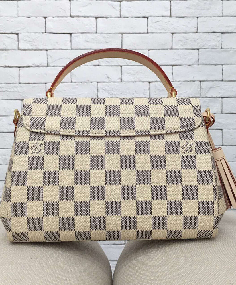 Louis Vuitton Croisette Damier Azur Canvas Bag White M41581