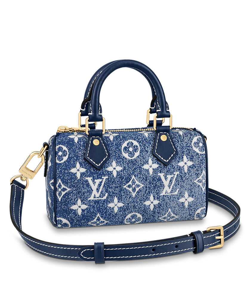 Louis Vuitton Nano Speedy M81168 M81213 Blue