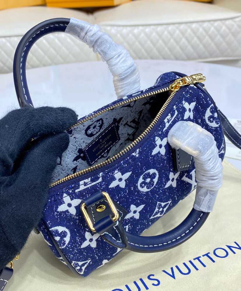 Louis Vuitton Nano Speedy M81168 M81213 Blue