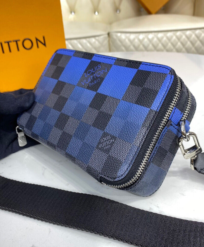 Louis Vuitton Alpha Wearable Wallet N60414 Dark Blue