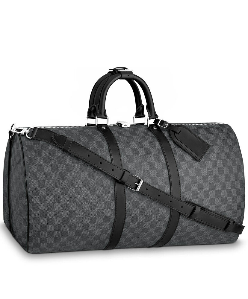 Louis Vuitton Damier Graphite Canvas Keepall N41413 Black