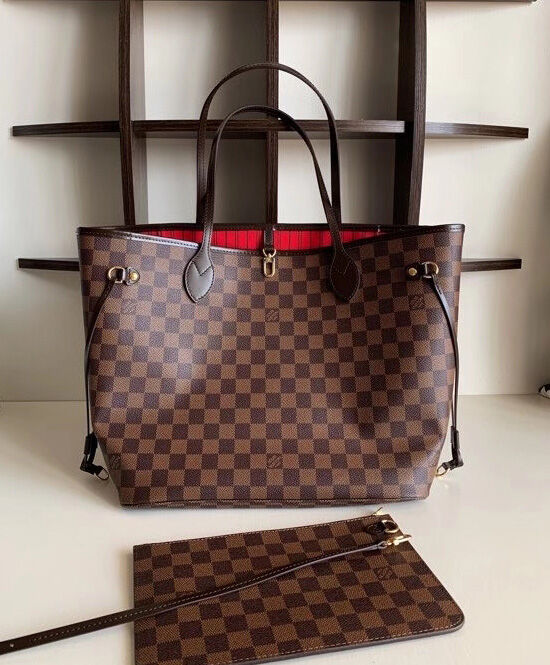 Louis Vuitton Damier Canvas Neverfull N41359 Brown