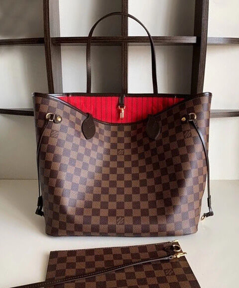 Louis Vuitton Damier Canvas Neverfull N41359 Brown