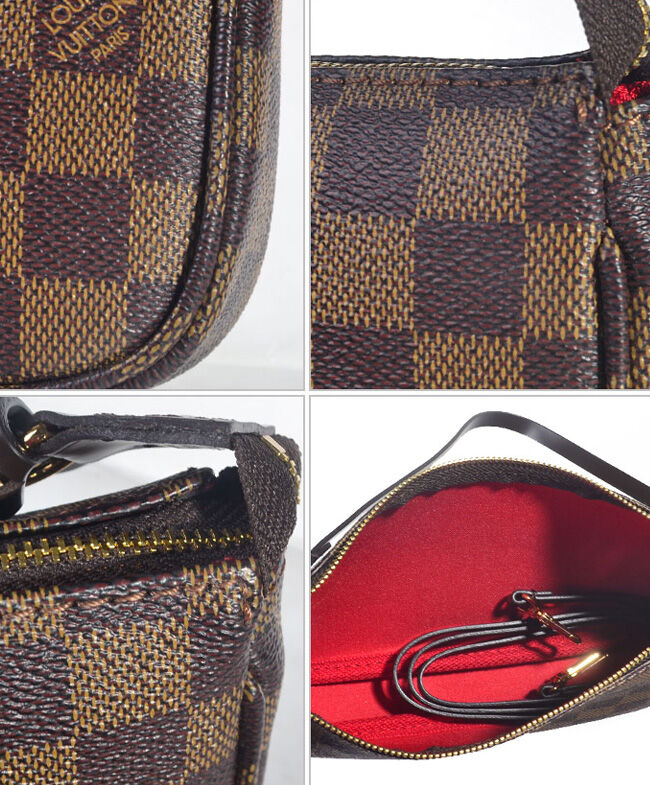 Louis Vuitton Damier Pochette Accessories N41206 Brown