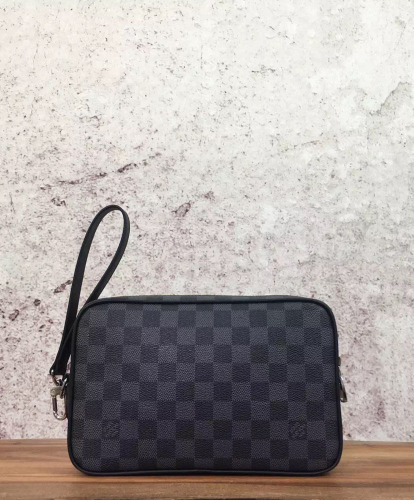 Louis Vuitton Kasai Clutch N41664 Black