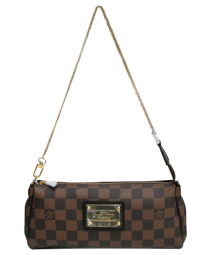 Louis Vuitton Damier Canvas Eva Clutch N55213 Brown