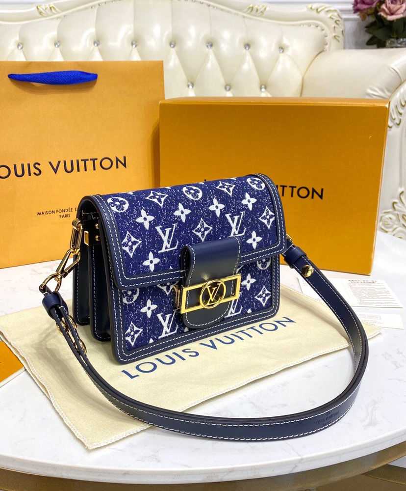 Louis Vuitton Dauphine Mini Handbag Blue