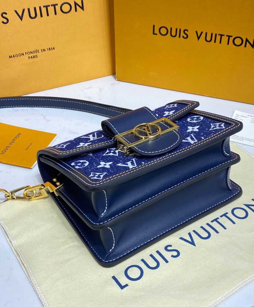 Louis Vuitton Dauphine Mini Handbag Blue