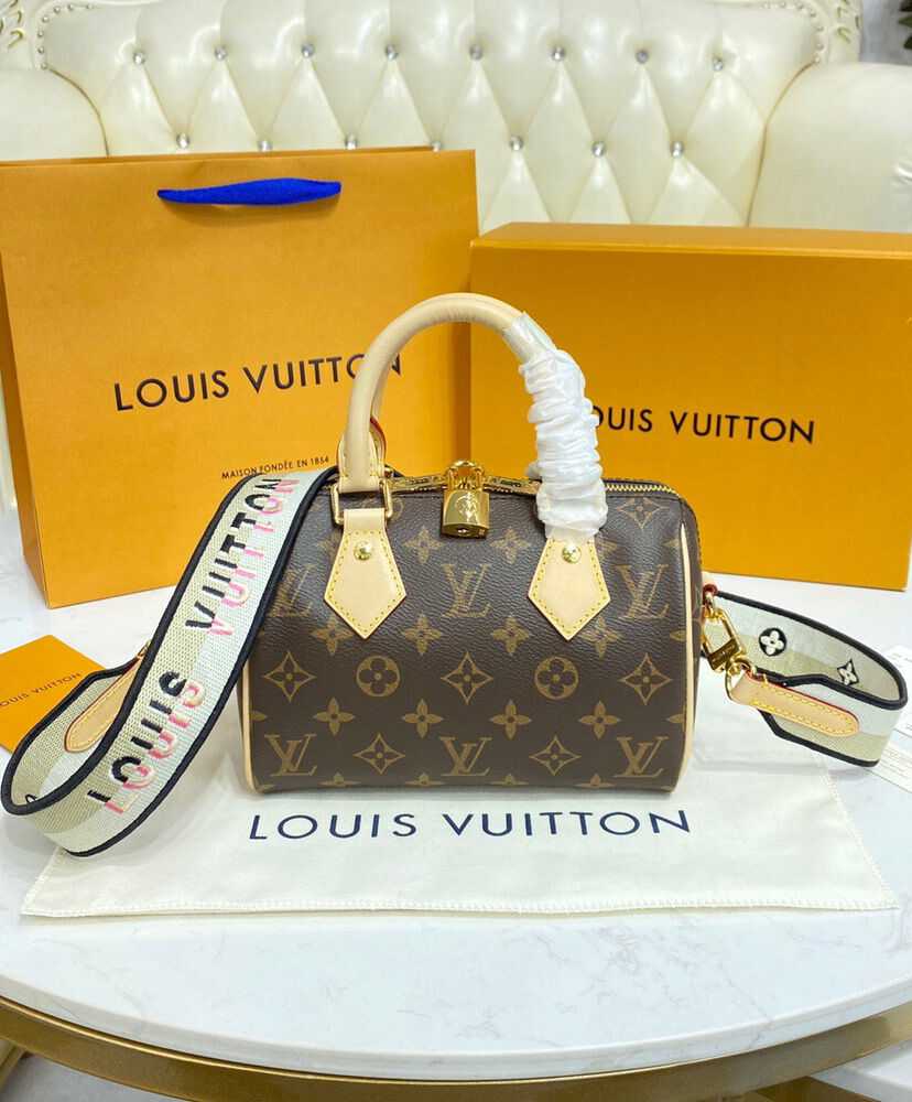 Louis Vuitton Speedy Bandouliere 20 M45948 M45957 Cream