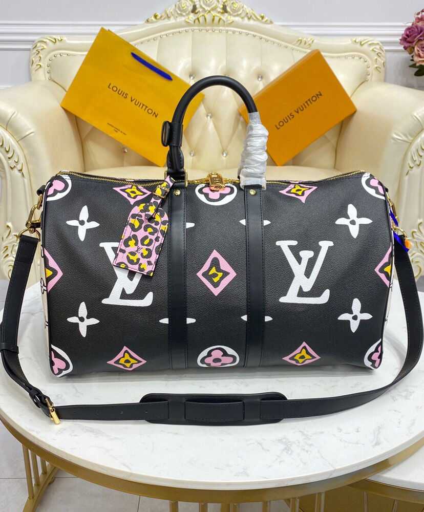 Louis Vuitton Keepall Bandouliere 45 Bag M58656 Black