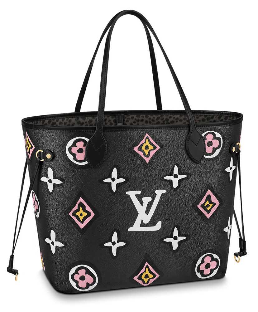 Louis Vuitton Neverfull MM M45818 Black - Click Image to Close