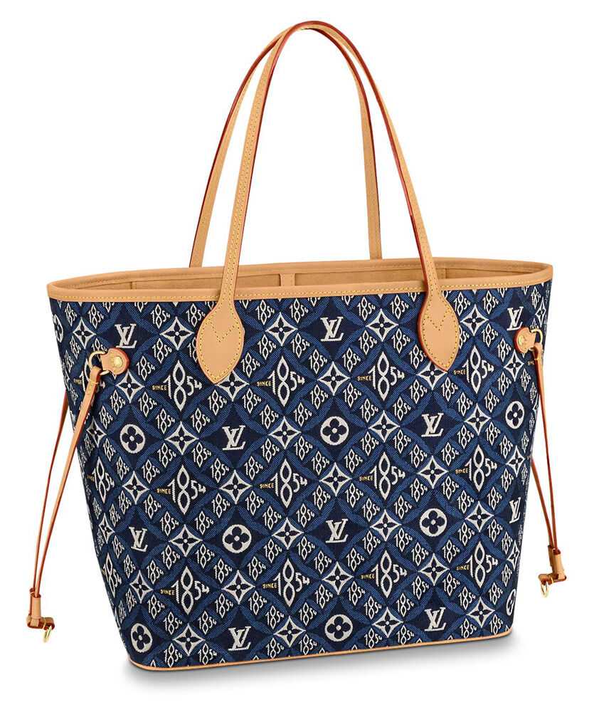 Louis Vuitton Since 1854 Neverfull MM M57484 Blue - Click Image to Close