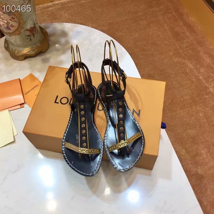 Louis Vuitton Outlet lady leather Sandals LV950SY-2