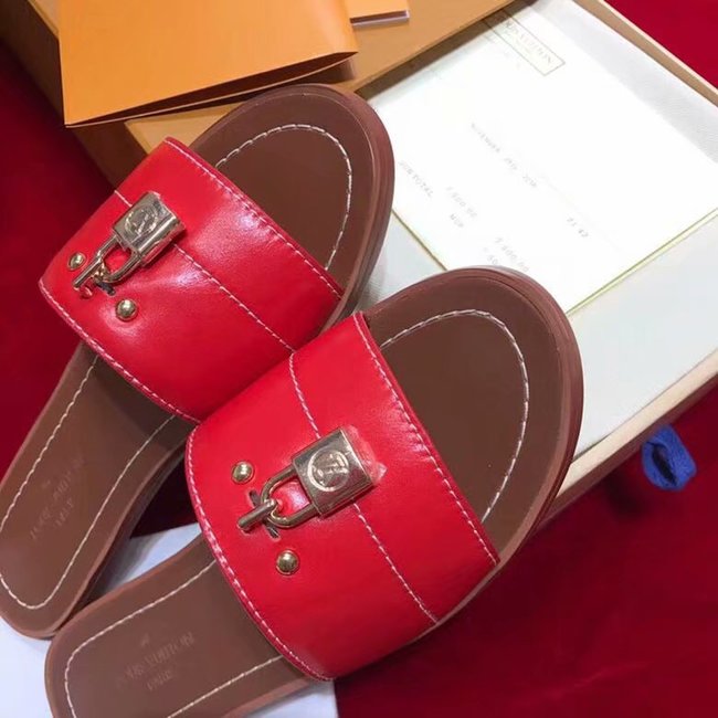 Louis Vuitton Outlet lady slippers LV884LD red