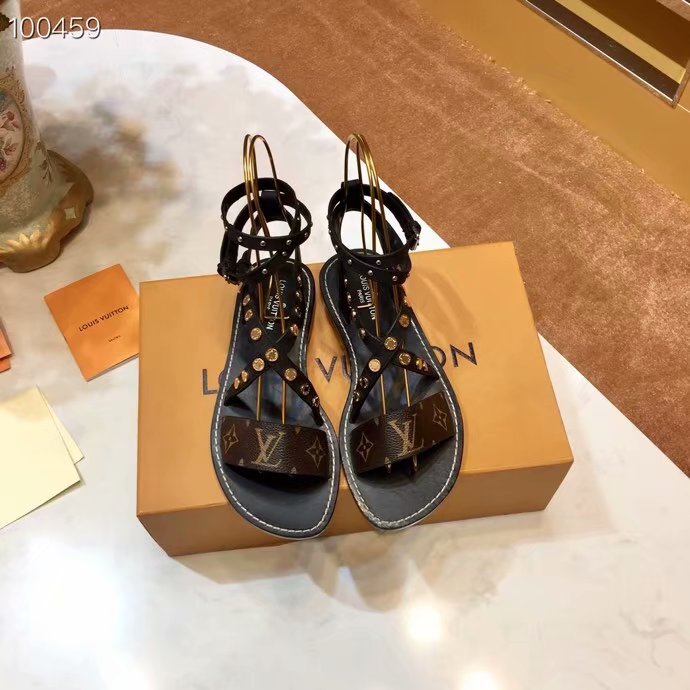 Louis Vuitton Outlet lady leather Sandals LV952SY-1