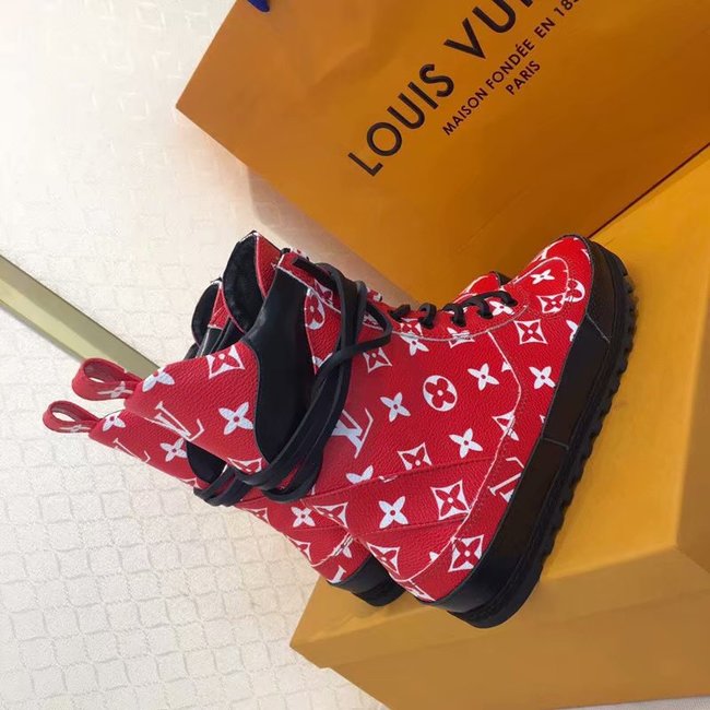 Louis Vuitton Outlet DIGITAL EXCLUSIVE HEART SNEAKER BOOT LV906SY red