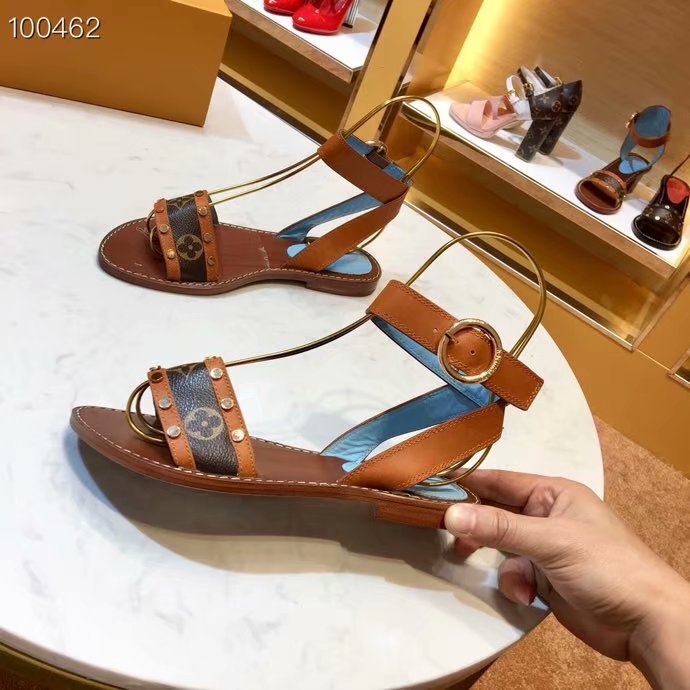 Louis Vuitton Outlet lady leather Sandals LV951SY-1 - Click Image to Close