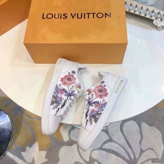 Louis Vuitton Outlet Ace embroidered sneaker LV889SY white