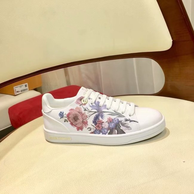 Louis Vuitton Outlet Ace embroidered sneaker LV889SY white