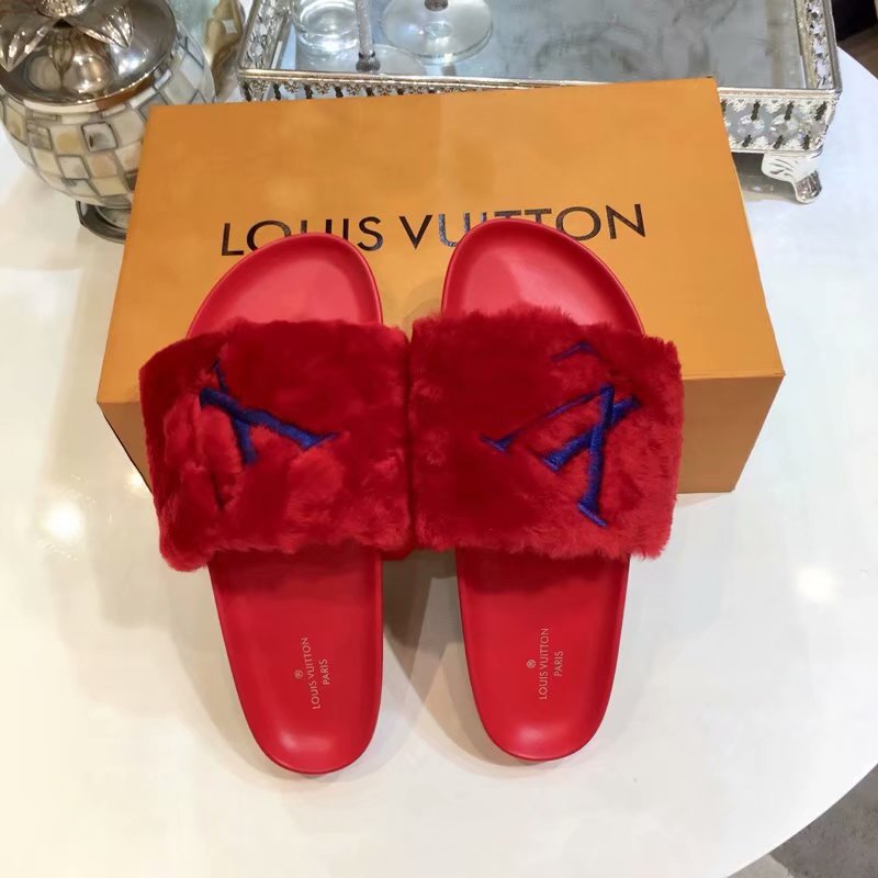 Louis Vuitton Outlet DIGITAL EXCLUSIVE BOM DIA FLAT MULE 1A4G98 red - Click Image to Close