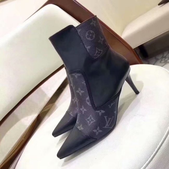 Louis Vuitton Outlet MATCHMAKE ANKLE BOOT LV907SY black - Click Image to Close