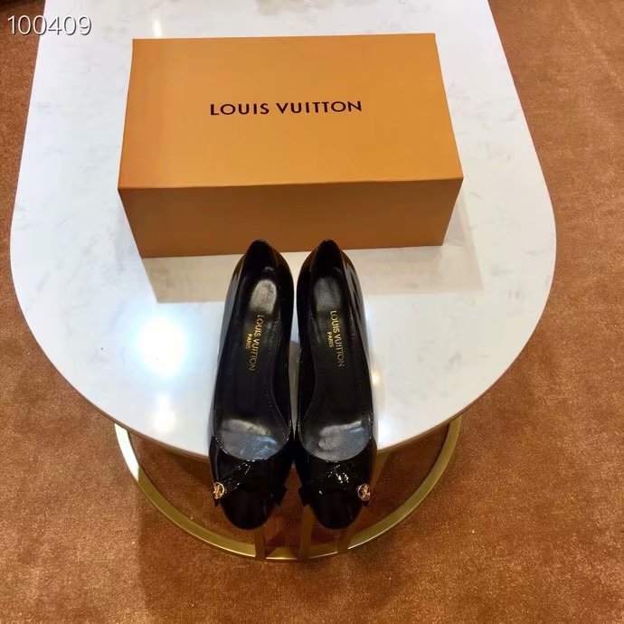 Louis Vuitton Outlet lady leather Sandals LV957SY-4 7CM height