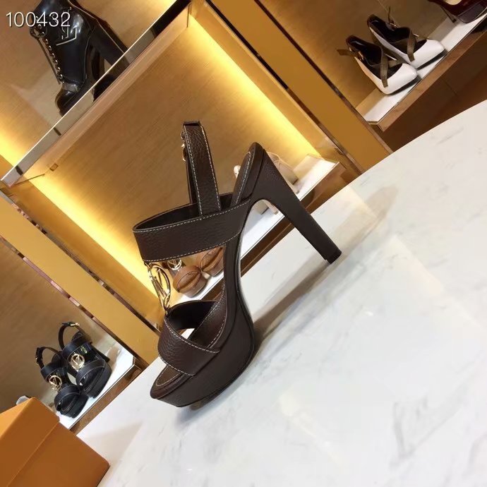 Louis Vuitton Outlet lady leather Sandals LV955SY-2 10CM height