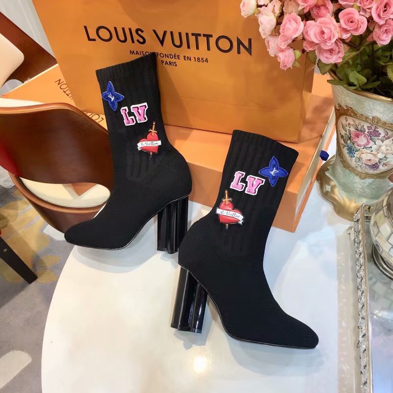 Louis Vuitton Outlet SILHOUETTE ANKLE BOOT LV923SY black - Click Image to Close