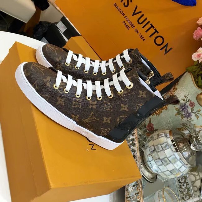 Louis Vuitton Outlet DIGITAL EXCLUSIVE HEART SNEAKER BOOT LV901SY black - Click Image to Close