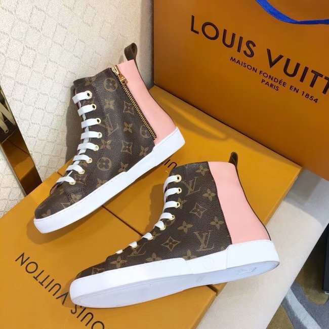 Louis Vuitton Outlet DIGITAL EXCLUSIVE HEART SNEAKER BOOT LV902SY pink