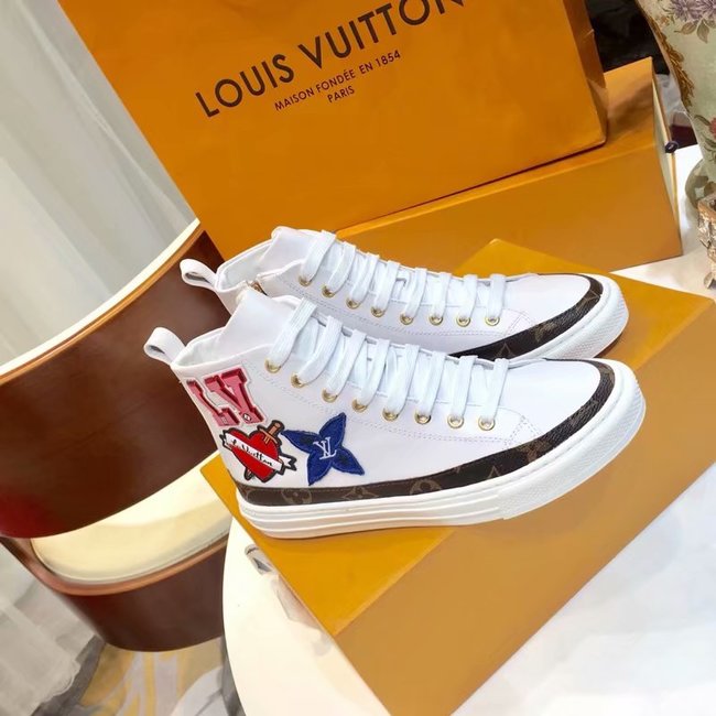 Louis Vuitton Outlet DIGITAL EXCLUSIVE LV WHITE HEART SNEAKER BOOT LV891SY - Click Image to Close