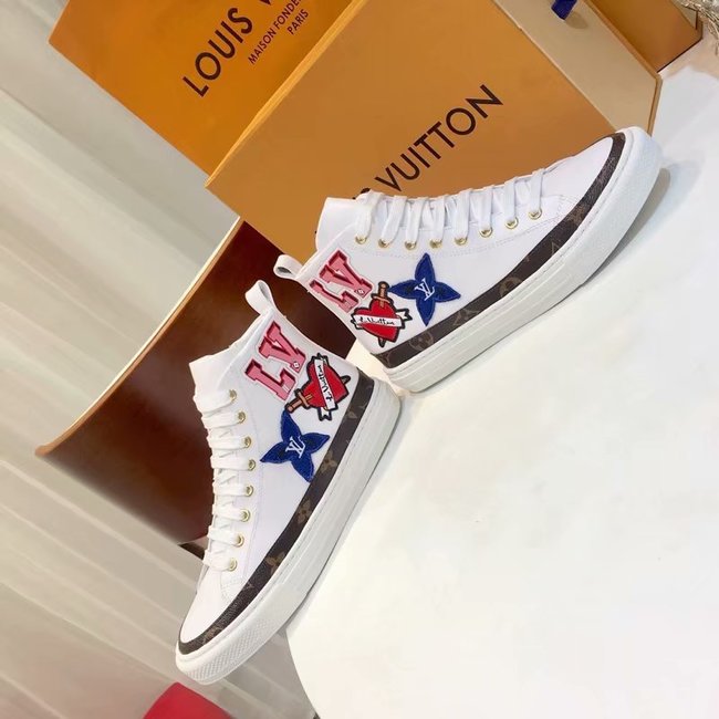 Louis Vuitton Outlet DIGITAL EXCLUSIVE LV WHITE HEART SNEAKER BOOT LV891SY