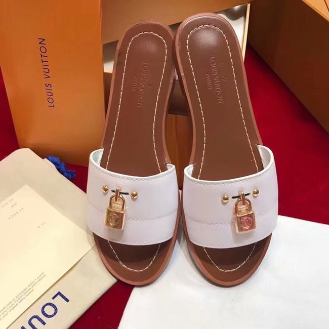 Louis Vuitton Outlet lady slippers LV884LD white