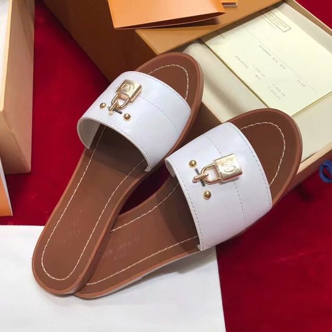 Louis Vuitton Outlet lady slippers LV884LD white