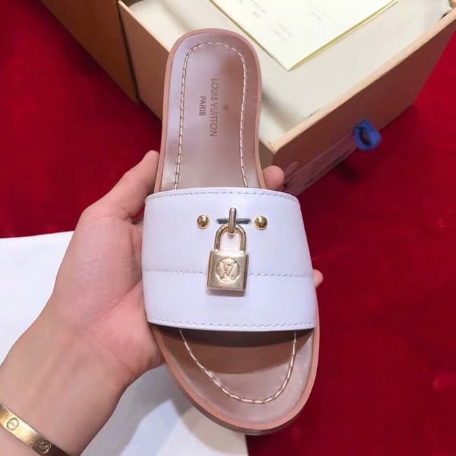 Louis Vuitton Outlet lady slippers LV884LD white